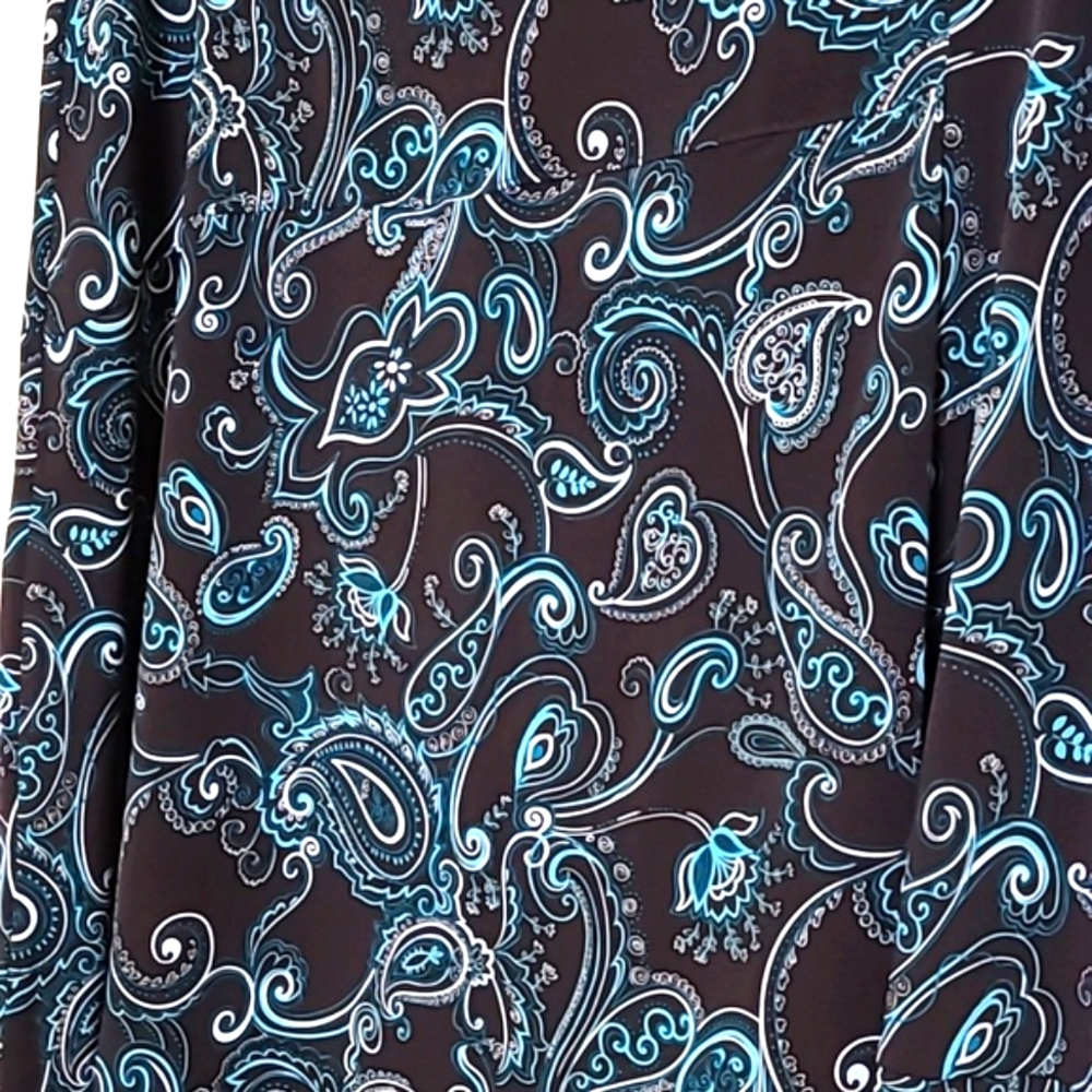 George Brown & Teal Paisley Midi Skirt - Picture 2 of 4